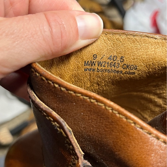 Born Leather Clog Mule Stacked Heels Sz 9  Boho Bohemian, Retro, Americana - Picture 9 of 12